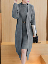 Band Collar Plain Knitted Two-Piece Bodycon Dress